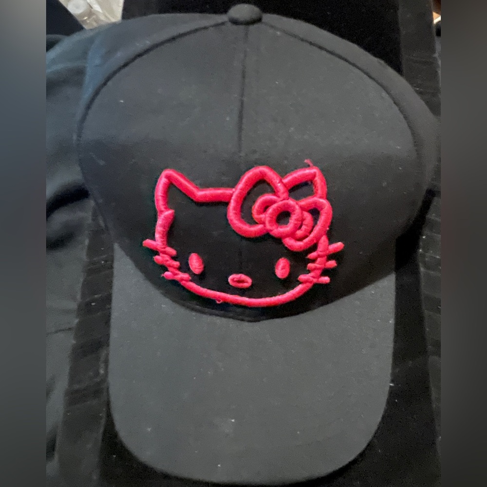 New Era Black Cap with Pink Embroidery